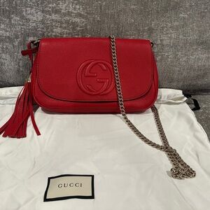 Gucci Soho Leather Chain Crossbody Bag